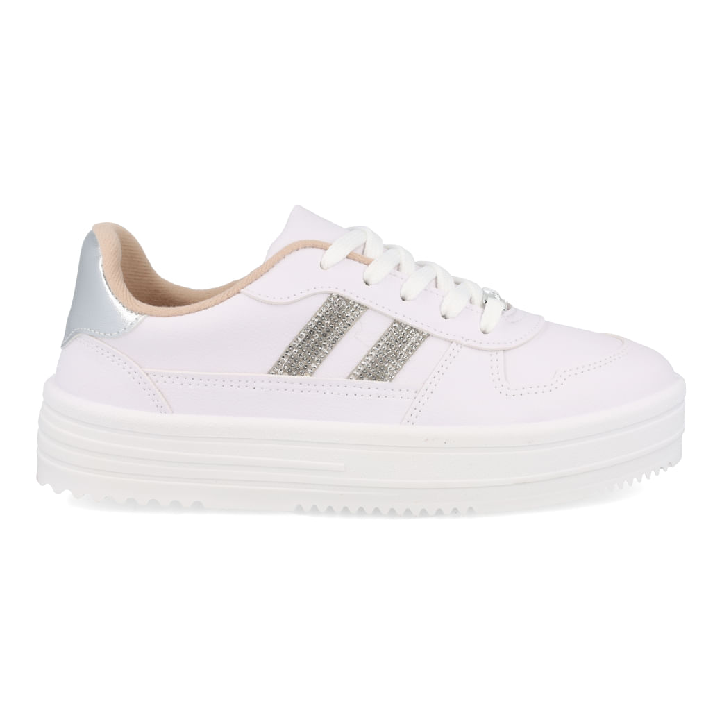 Moleca Tenis Casual 5782-315-28560-17159 Branco-Prata Sint_3__30